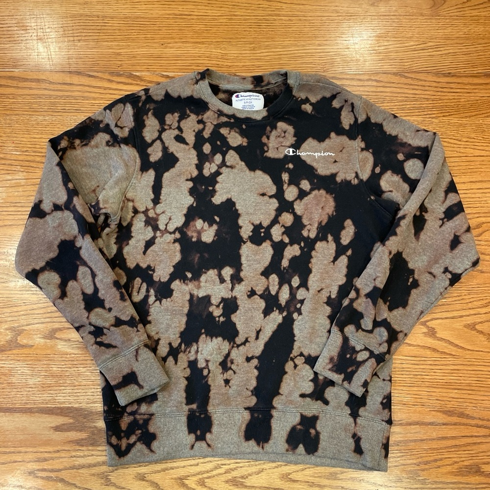 Champion Pullover Sweatshirt - Bleached Black, Size S